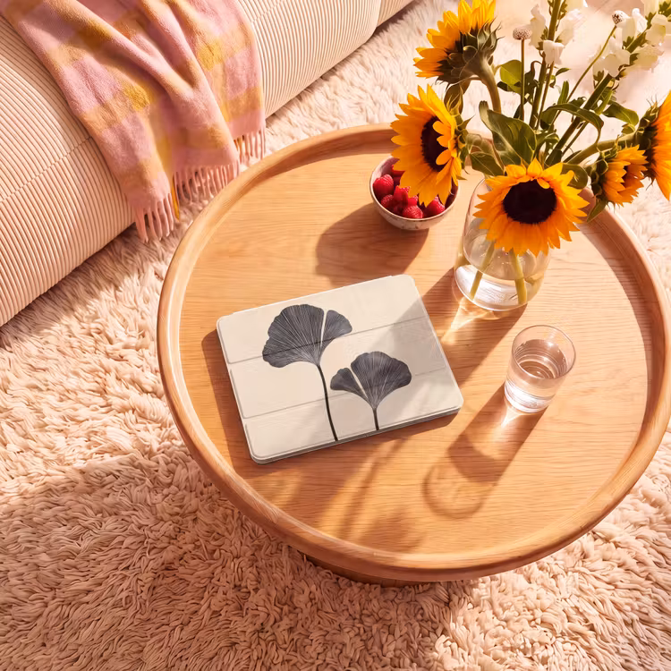 iPad hoes - Bladeren - Minimalistisch - Zwart — 2