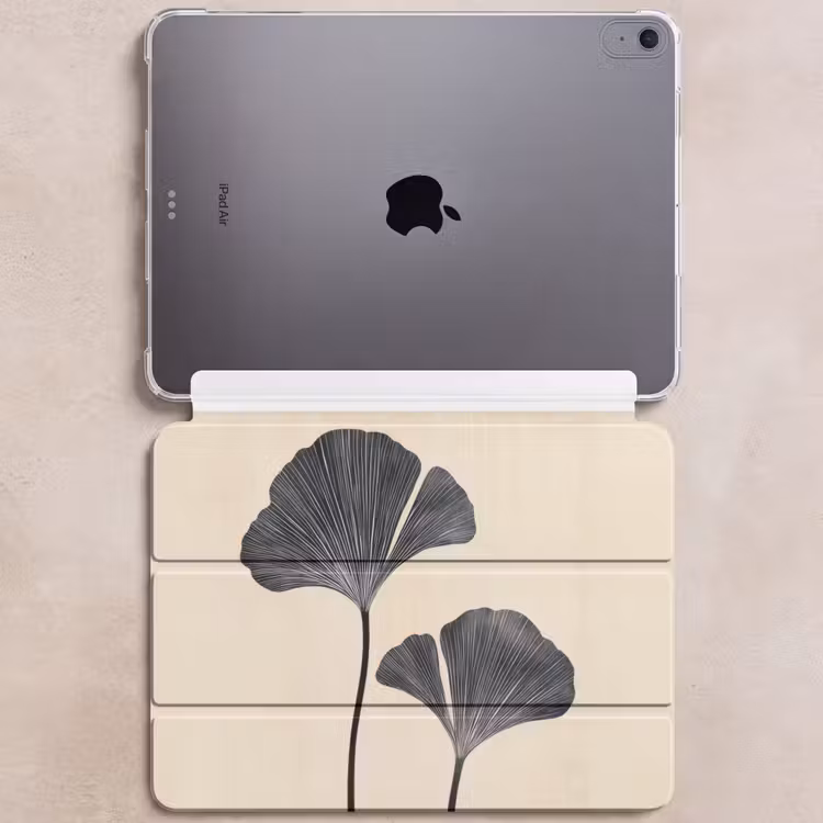 iPad hoes - Bladeren - Minimalistisch - Zwart — 6