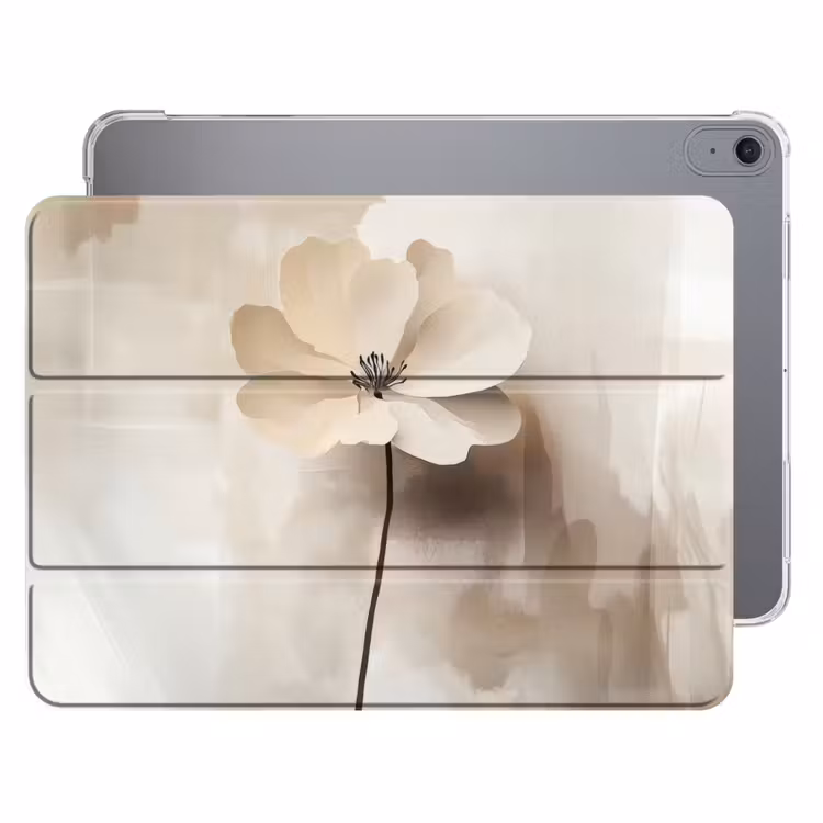 iPad hoes - Bloem - Beige - Verf - Schaduw — 1