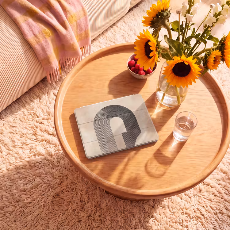 iPad hoes - Boog - Strepen - Minimalistisch - Zwart — 2