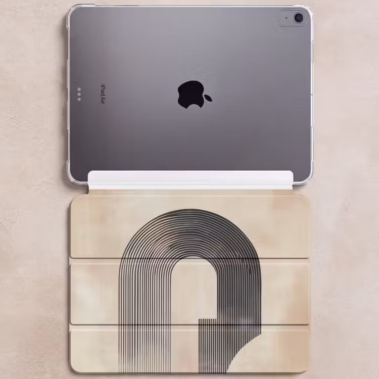 iPad hoes - Boog - Strepen - Minimalistisch - Zwart — 6