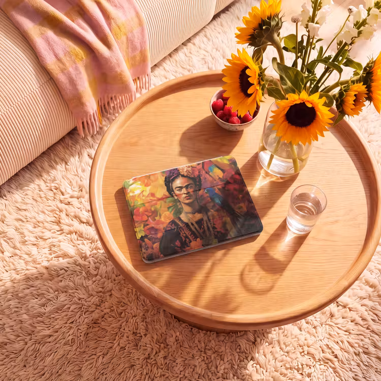 iPad hoes - Vrouw - Bloemen - Papegaai - Schilderachtig — 2