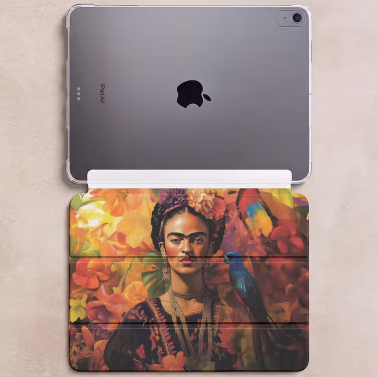 iPad hoes - Vrouw - Bloemen - Papegaai - Schilderachtig — 6