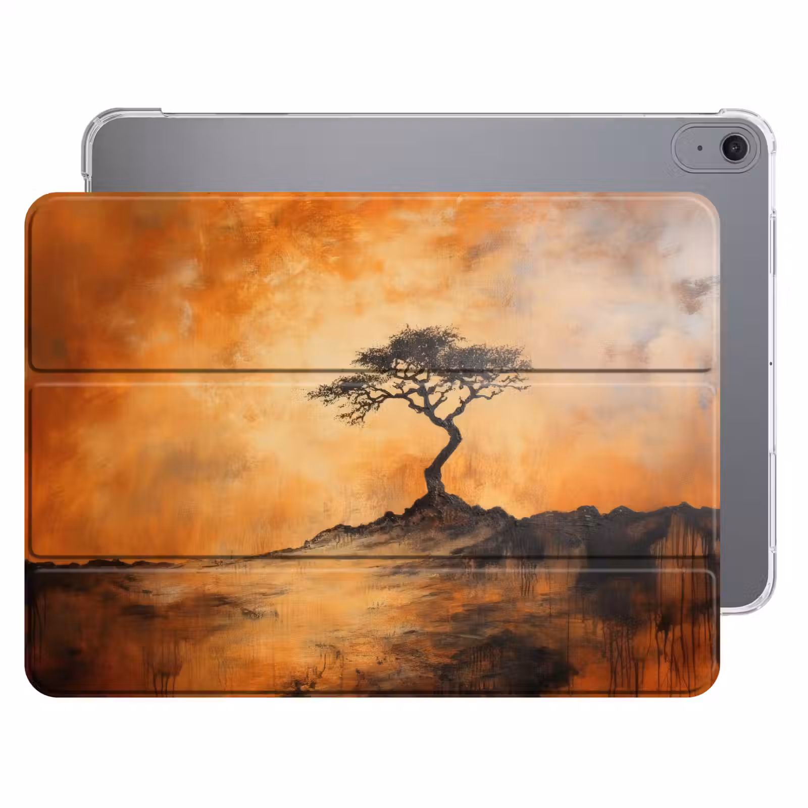 iPad hoes - Boom - Landschap - Oranje — 1