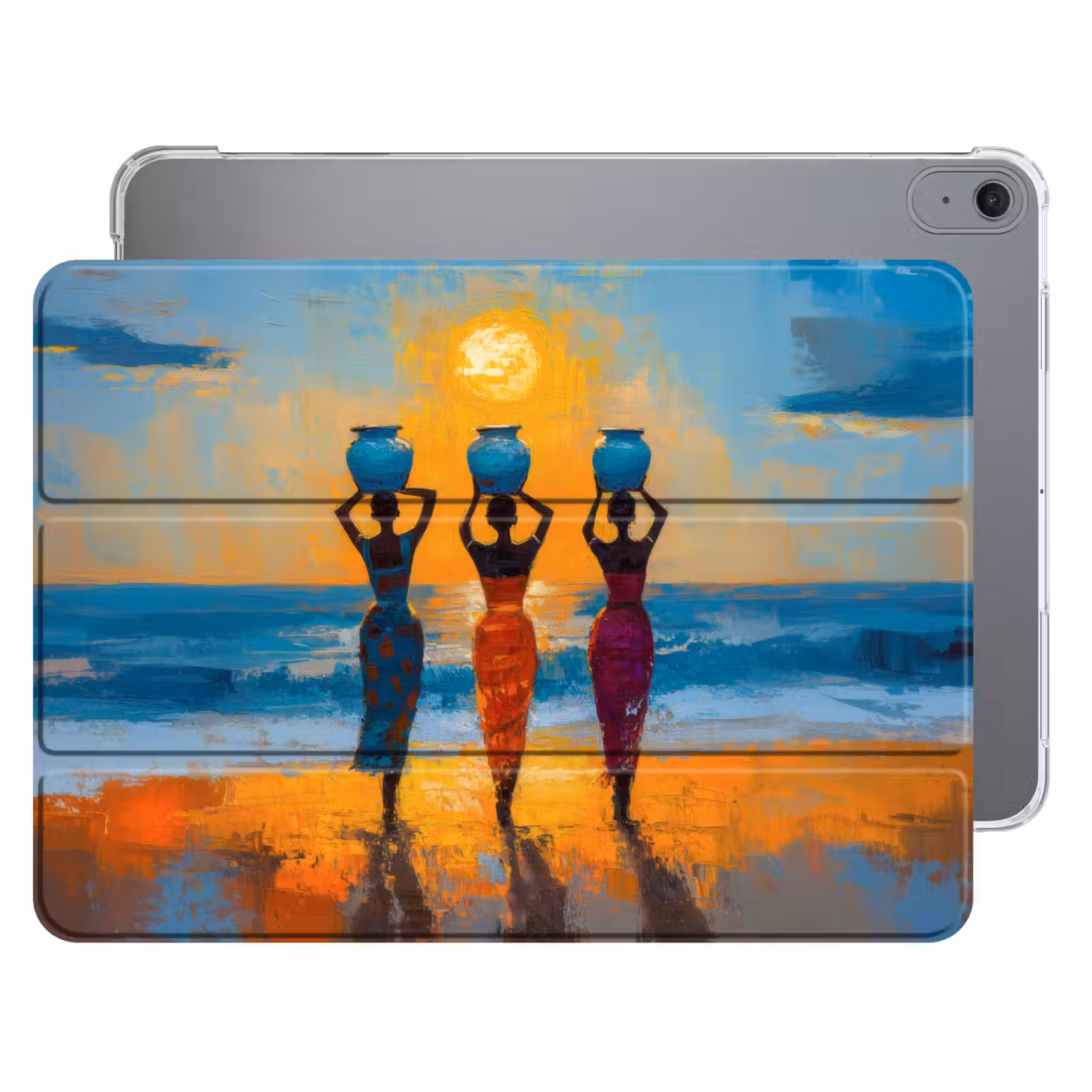 iPad hoes - Vrouwen - Strand - Zondsondergang — 1