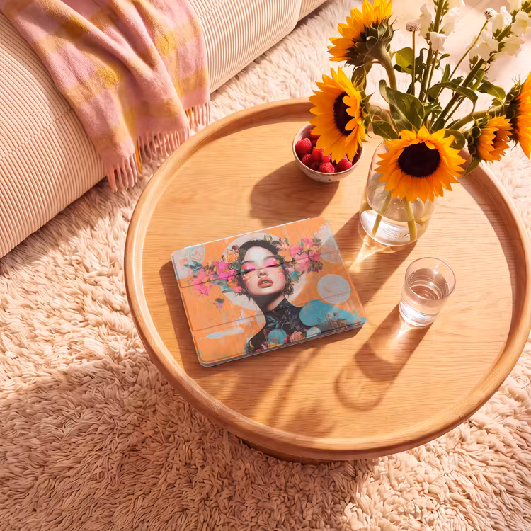 iPad hoes - Portret - Vrouw - Abstract - Bloemen — 2