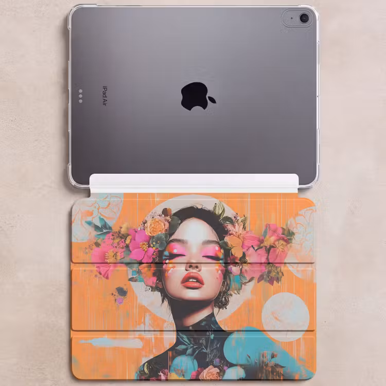 iPad hoes - Portret - Vrouw - Abstract - Bloemen — 6