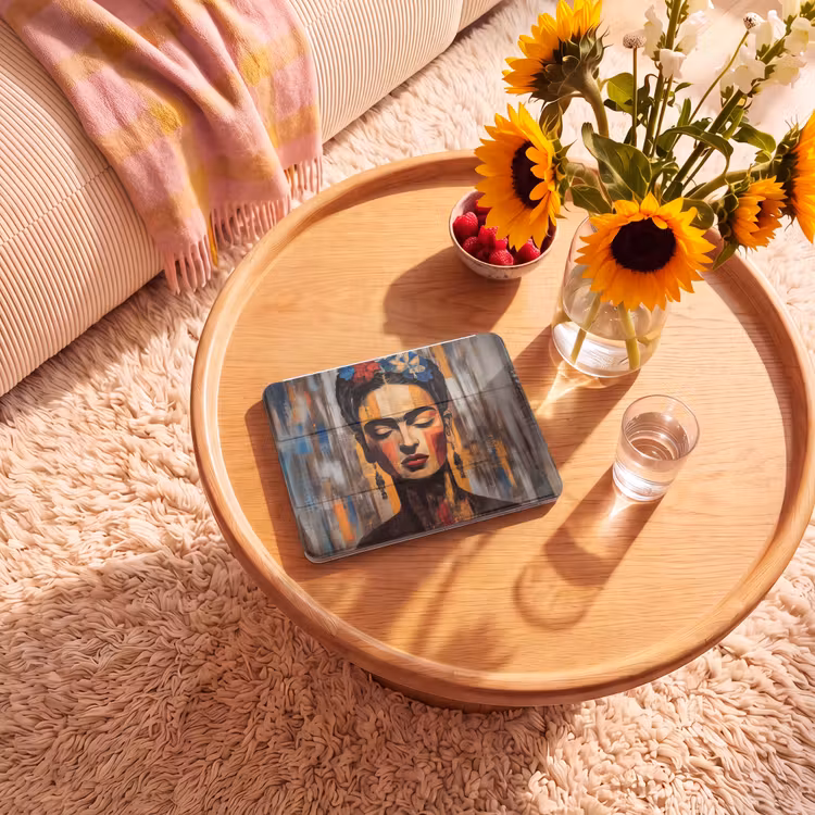 iPad hoes - Portret - Vrouw - Bloemen — 2