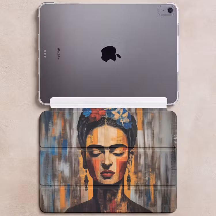 iPad hoes - Portret - Vrouw - Bloemen — 6