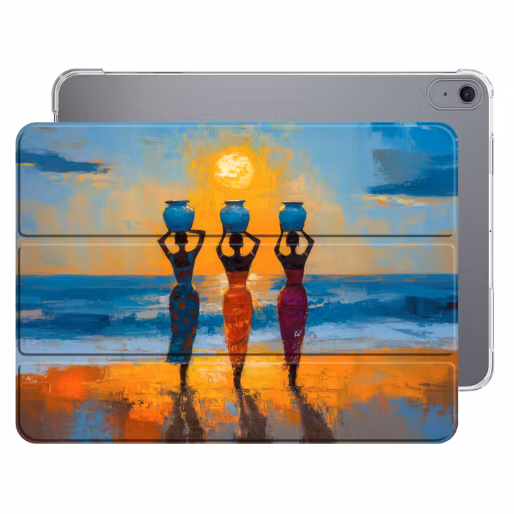iPad hoes - Vrouwen - Strand - Zondsondergang — 1
