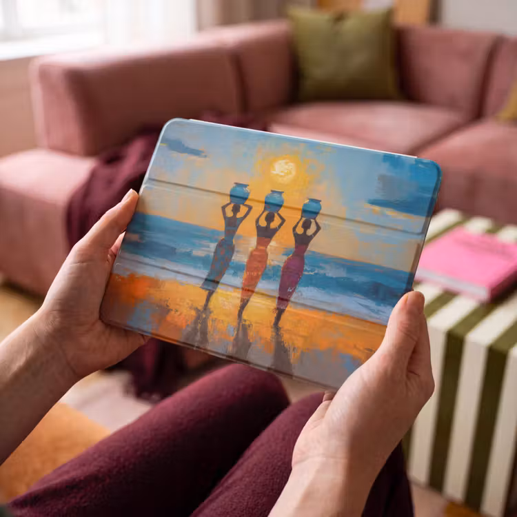 iPad hoes - Vrouwen - Strand - Zondsondergang — 4