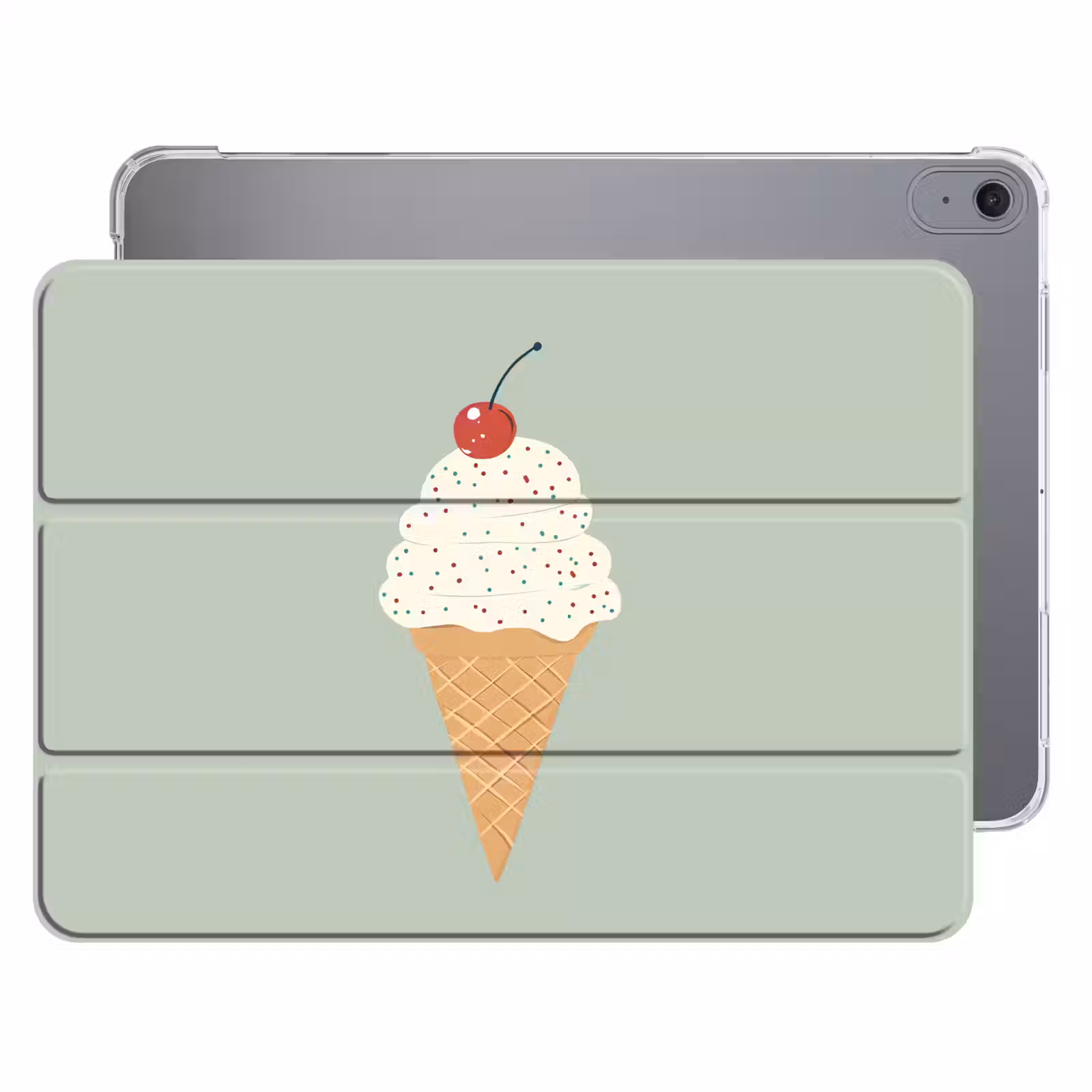 iPad hoes - Illustratie - Ijsje - Spikkels - Kers — 1
