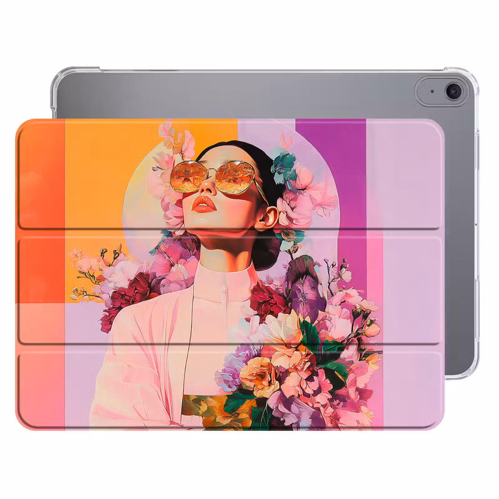 iPad hoes - Portret - Vrouw - Abstract - Bloemen — 1