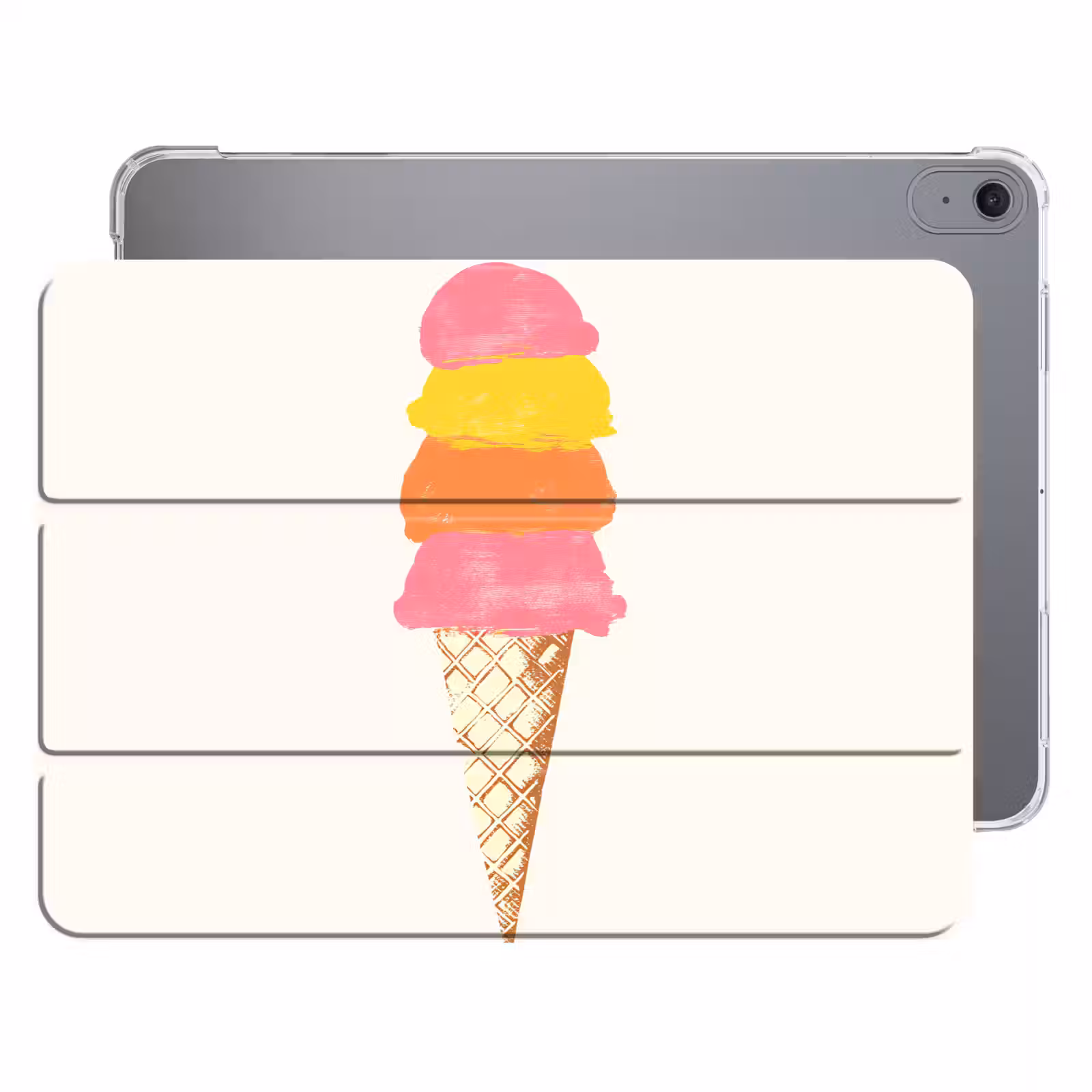 iPad hoes - Schepijs - Hoorntje - Illustratie - Minimalistisch — 1