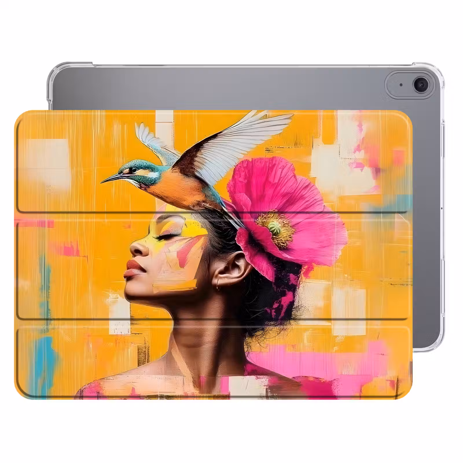iPad hoes - Vogel - Vrouw - Abstract - Bloem — 1