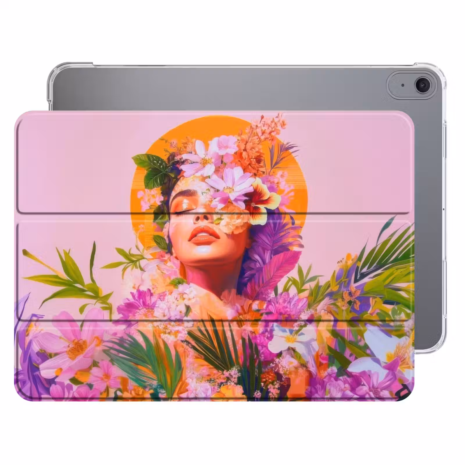 iPad hoes - Vrouw - Abstract - Cirkel - Bloemen — 1