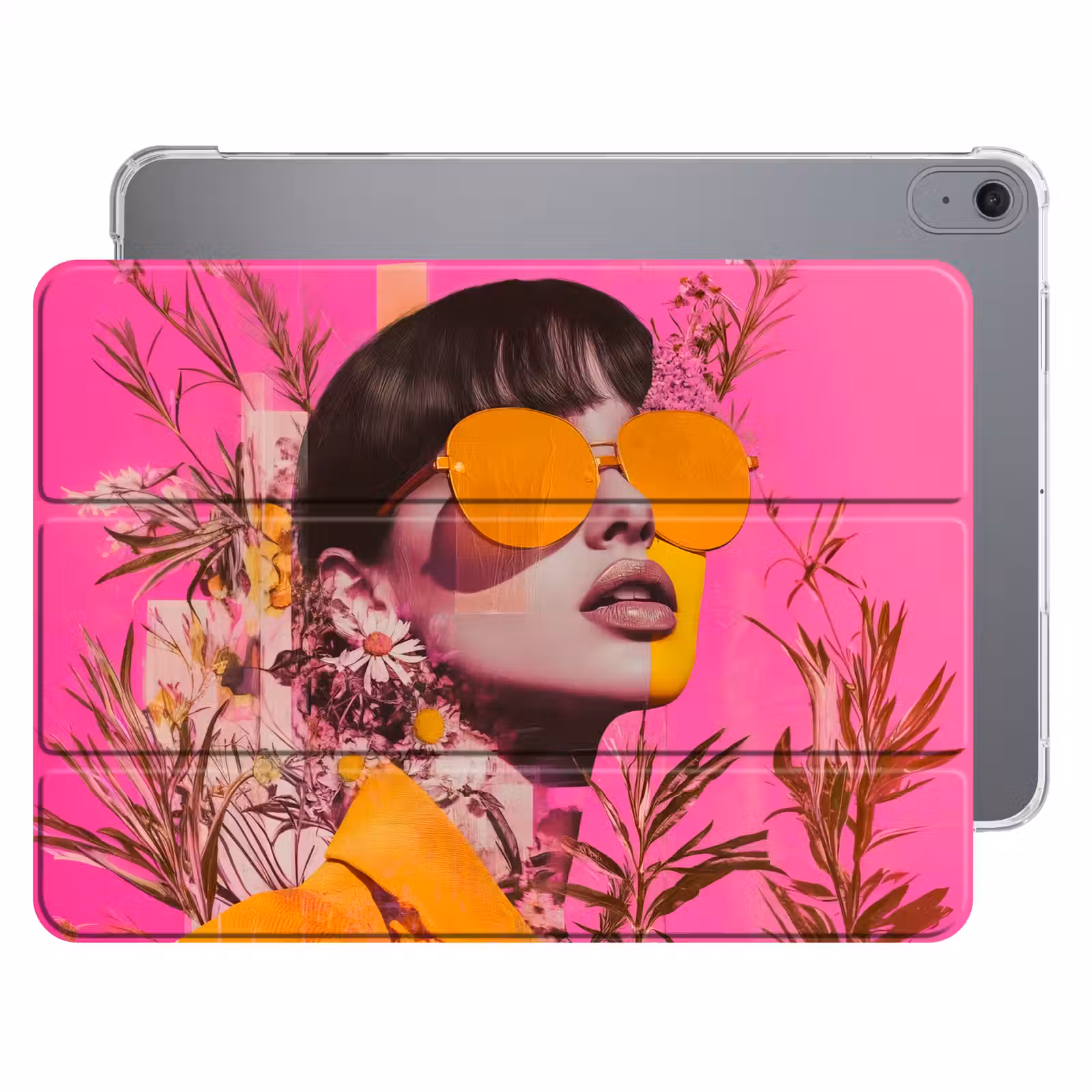 iPad hoes - Zonnebril - Oranje - Vrouw - Planten — 1