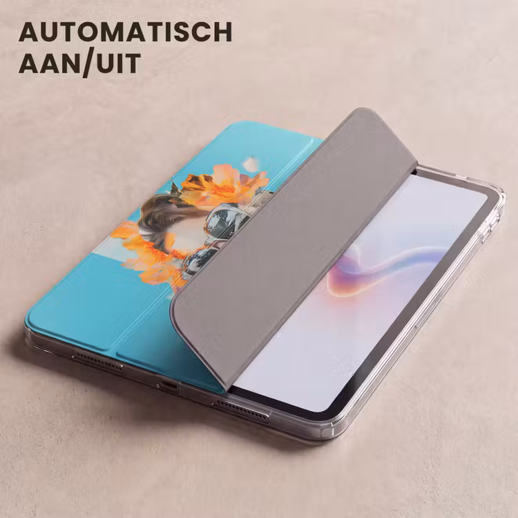 iPad hoes - Bloemen - Vrouw - Zonnebril - Blauw — 5