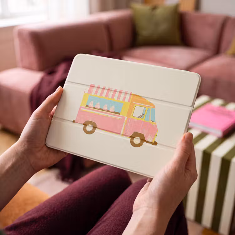 iPad hoes - Ijskar - Retro - Softijsjes - Roze — 4