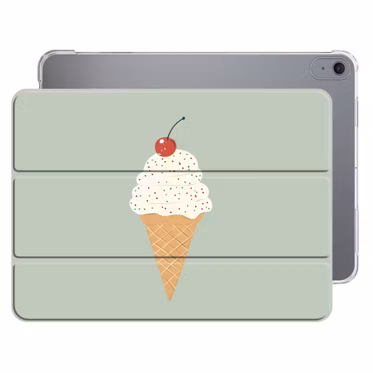 iPad hoes - Illustratie - Ijsje - Spikkels - Kers — 1