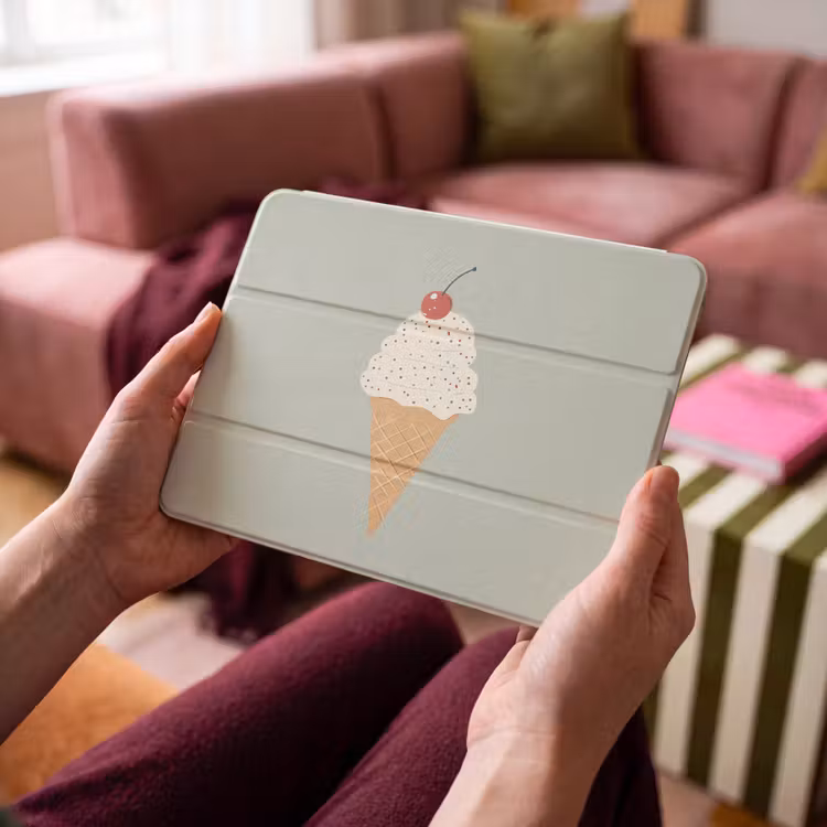 iPad hoes - Illustratie - Ijsje - Spikkels - Kers — 4