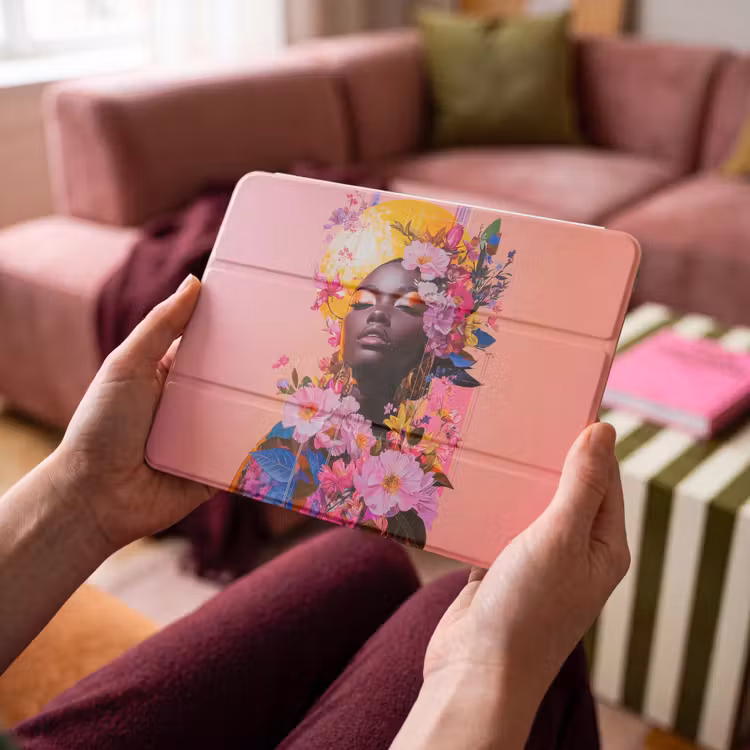 iPad hoes - Kleurrijk - Bloemen - Vrouw - Zon — 4