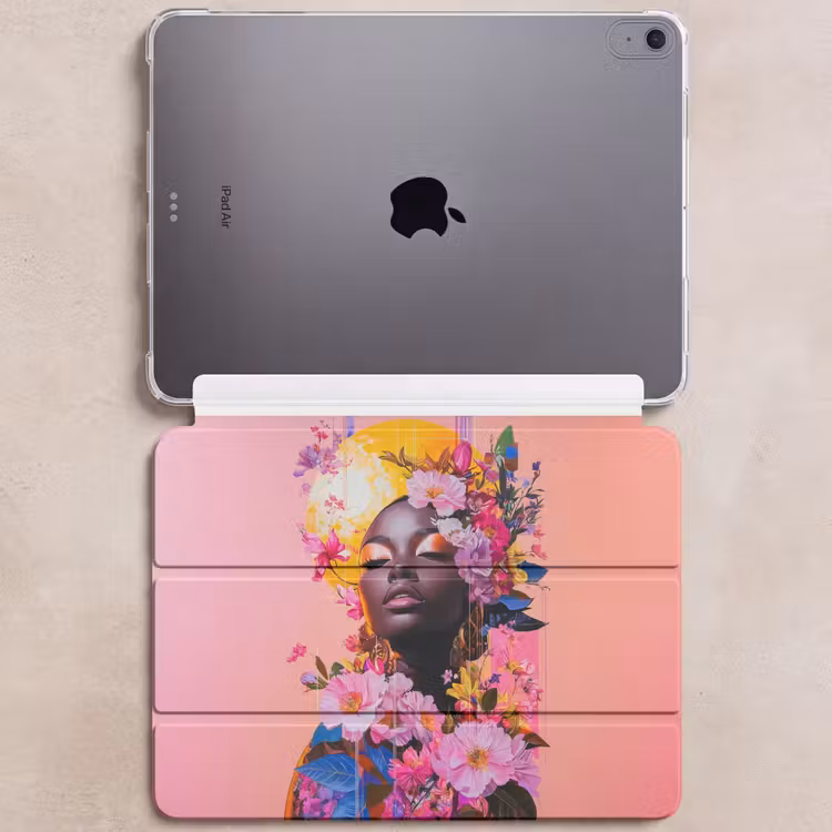 iPad hoes - Kleurrijk - Bloemen - Vrouw - Zon — 6