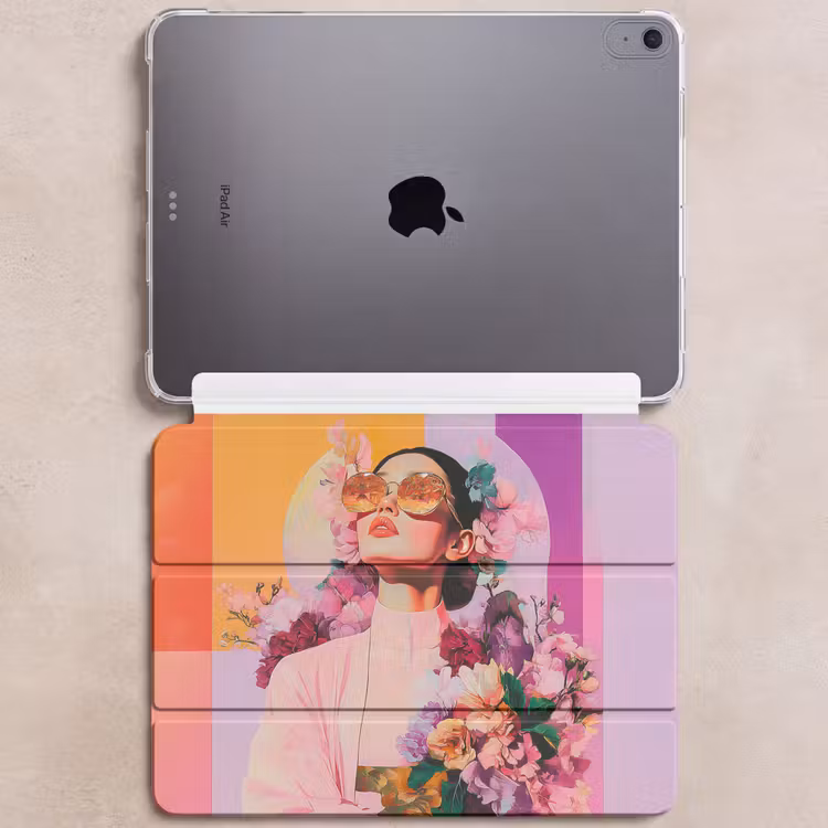 iPad hoes - Portret - Vrouw - Abstract - Bloemen — 6