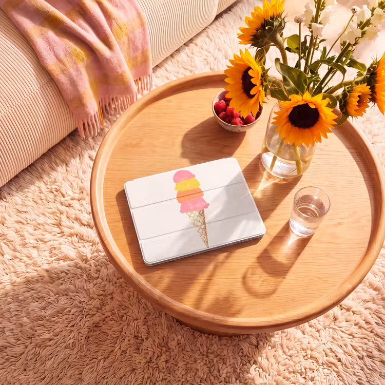 iPad hoes - Schepijs - Hoorntje - Illustratie - Minimalistisch — 2