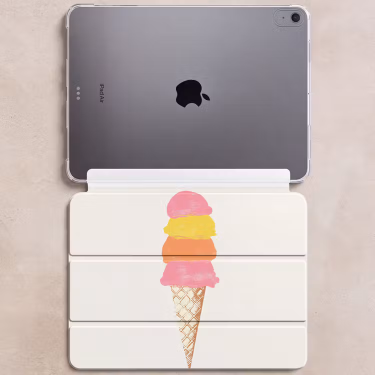 iPad hoes - Schepijs - Hoorntje - Illustratie - Minimalistisch — 6