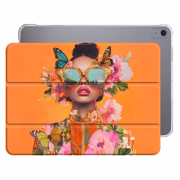 iPad hoes - Vlinders - Vrouw - Zonnebril - Kleurrijk — 1
