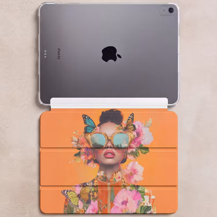 iPad hoes - Vlinders - Vrouw - Zonnebril - Kleurrijk — 6