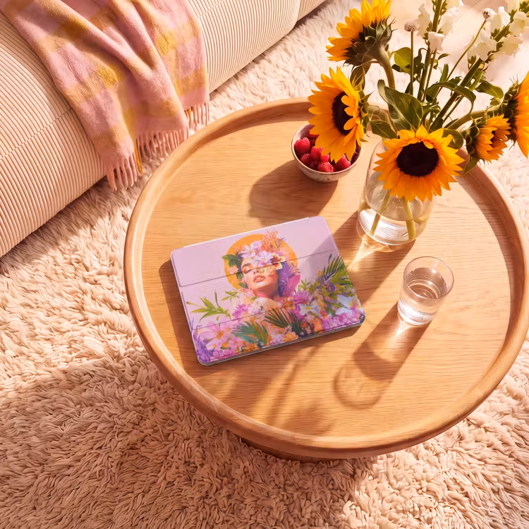 iPad hoes - Vrouw - Abstract - Cirkel - Bloemen — 2