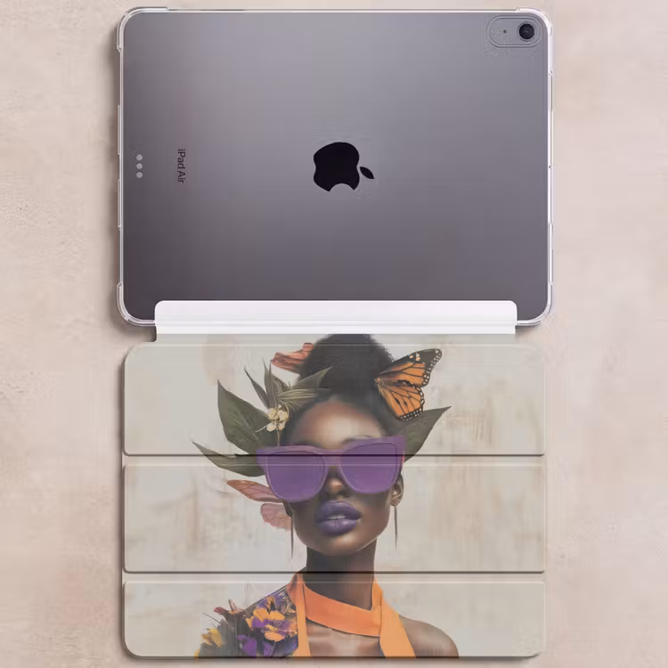 iPad hoes - Vrouw - Zonnebril - Vlinder - Bloemen — 6