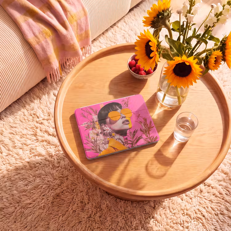 iPad hoes - Zonnebril - Oranje - Vrouw - Planten — 2