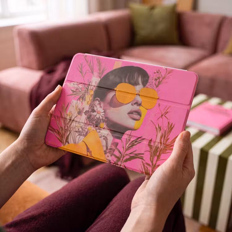 iPad hoes - Zonnebril - Oranje - Vrouw - Planten — 4