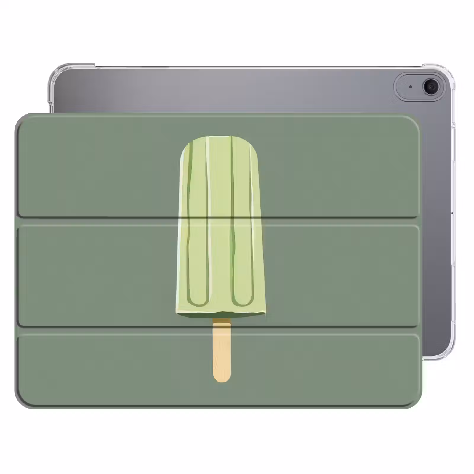 iPad hoes - Groen - Waterijsje - Stokje - Illustratie — 1