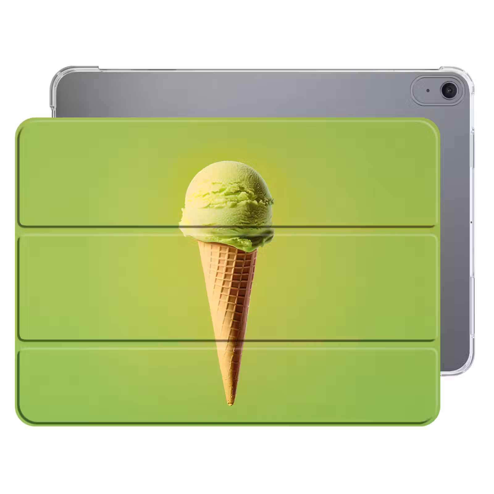 iPad hoes - Hoorntje - Schepijs - Groen — 1