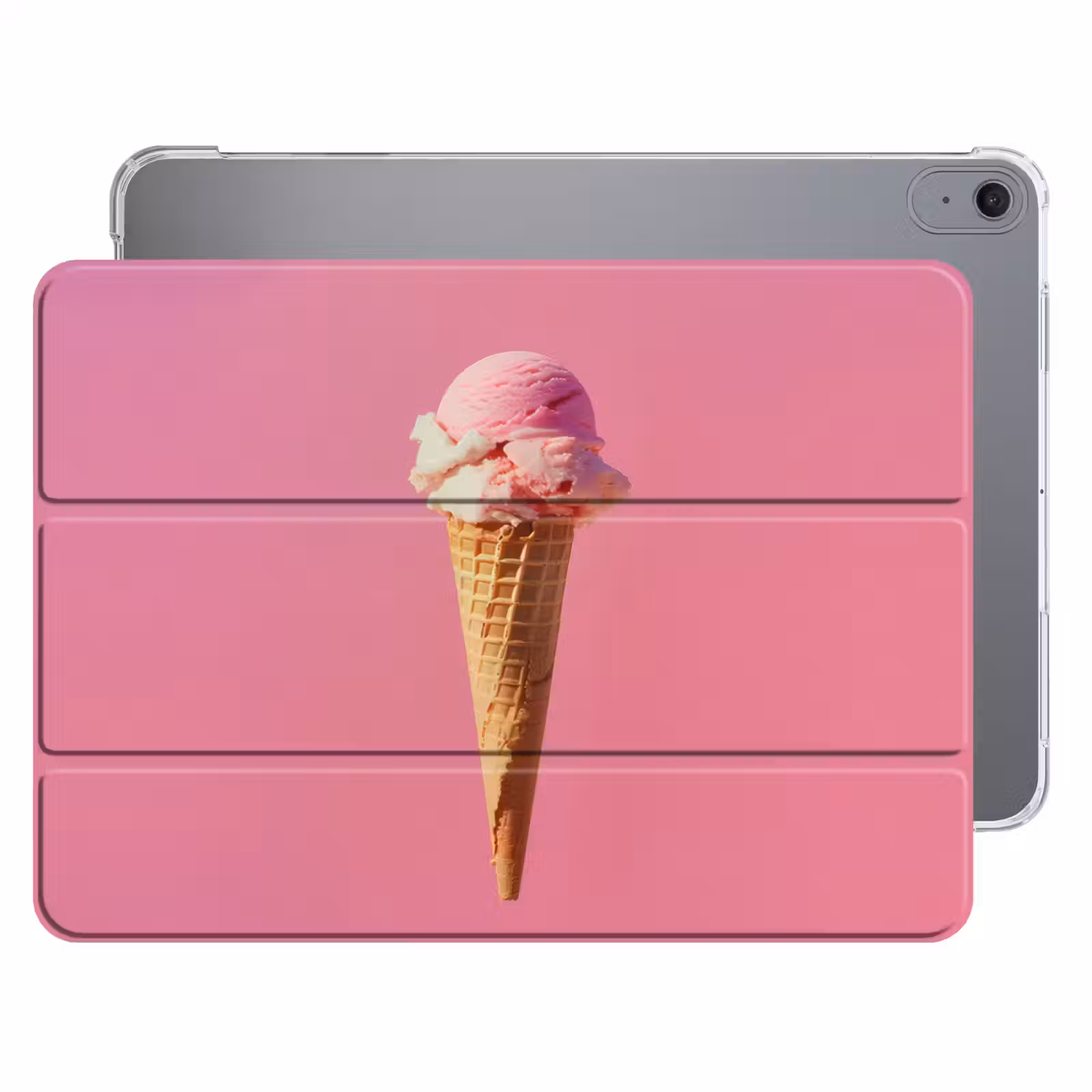iPad hoes - Hoorntje - Schepijs - Roze — 1