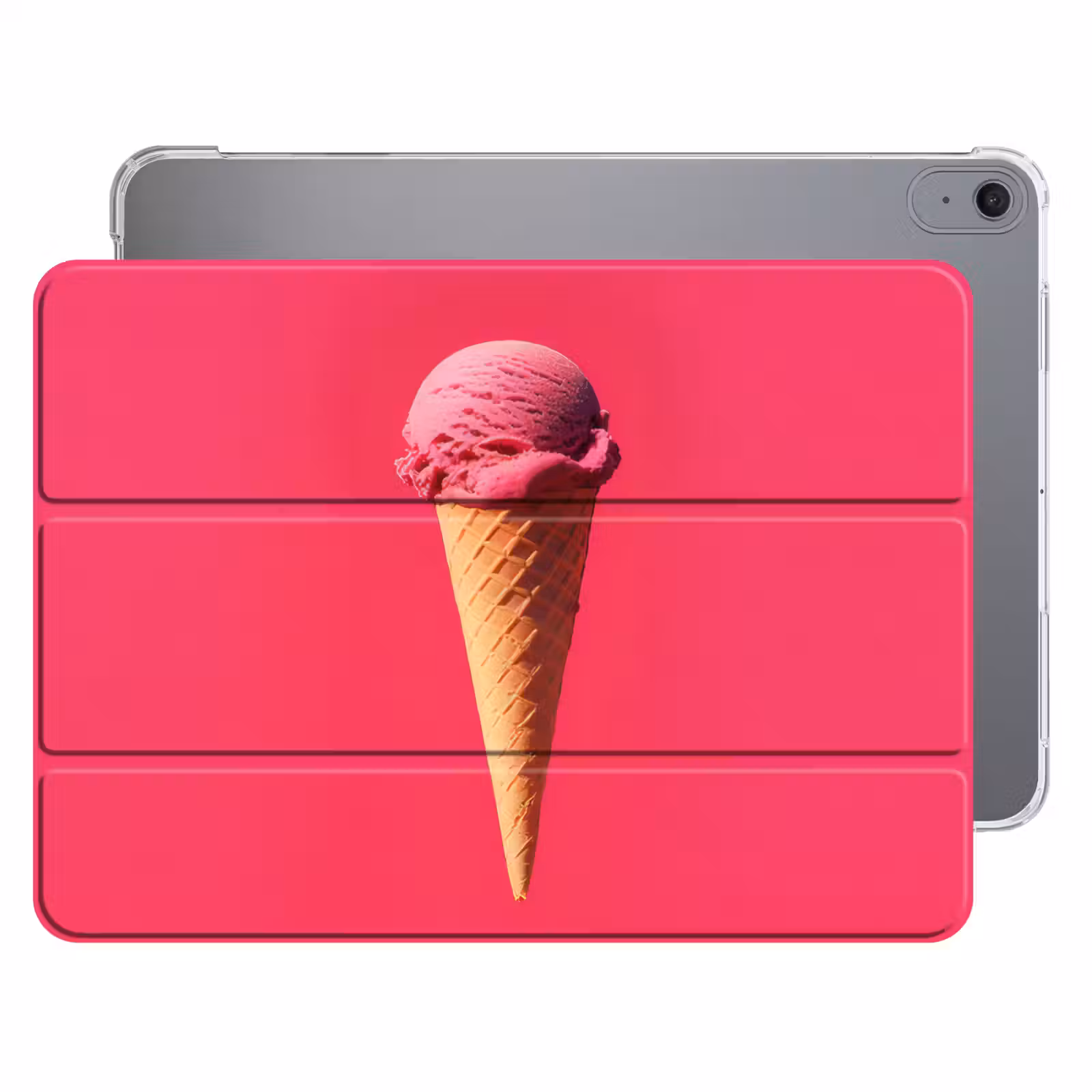 iPad hoes - Schepijs - Roze - Hoorntje — 1