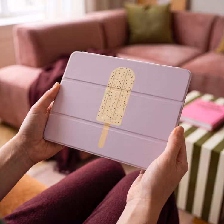 iPad hoes - Beige - Ijsje - Spikkels — 4