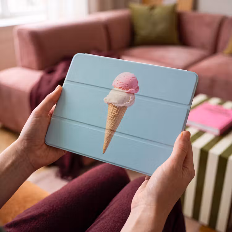 iPad hoes - Bolletjes - Schepijs - Hoorntje - Blauw — 4