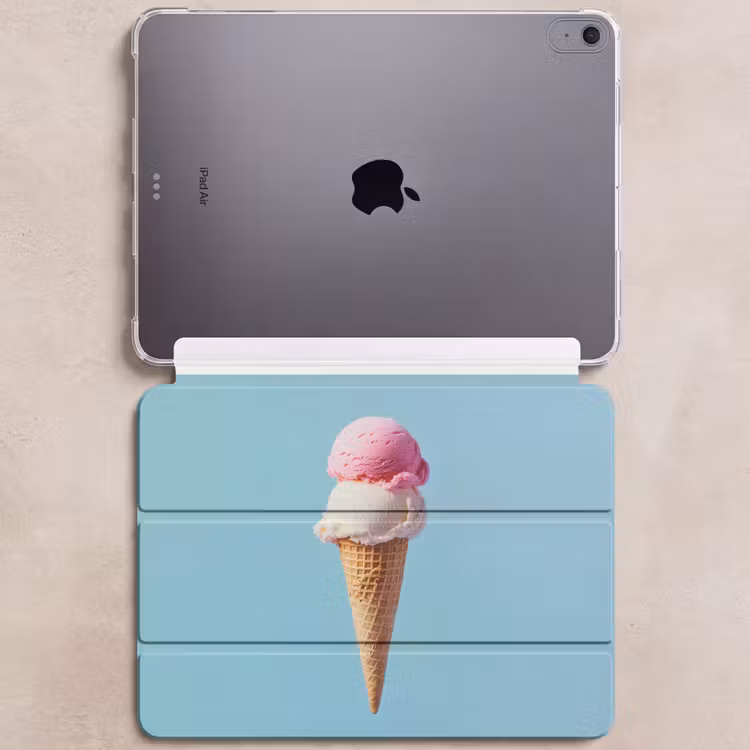 iPad hoes - Bolletjes - Schepijs - Hoorntje - Blauw — 6