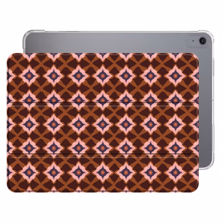 iPad hoes - Geometrisch - Sierlijk - Bruin — 1