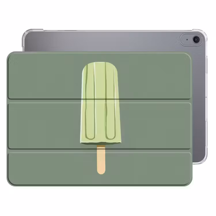 iPad hoes - Groen - Waterijsje - Stokje - Illustratie — 1