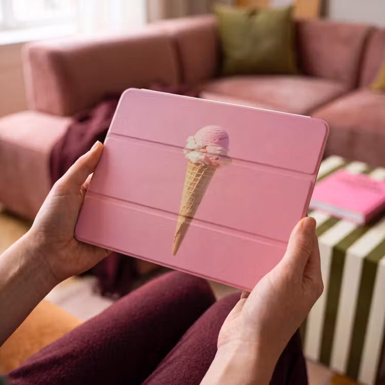 iPad hoes - Hoorntje - Schepijs - Roze — 4