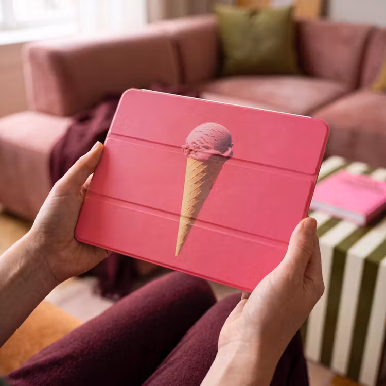 iPad hoes - Schepijs - Roze - Hoorntje — 4