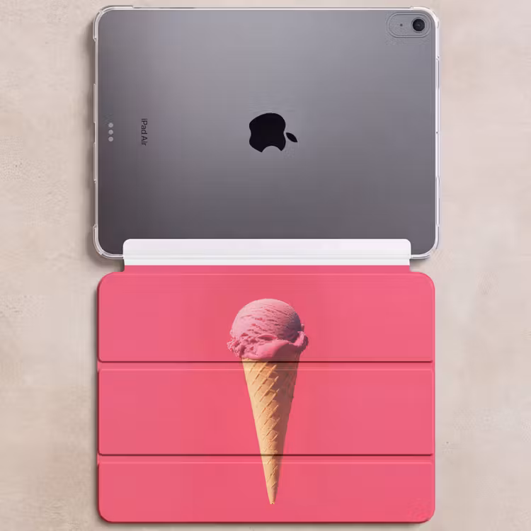 iPad hoes - Schepijs - Roze - Hoorntje — 6