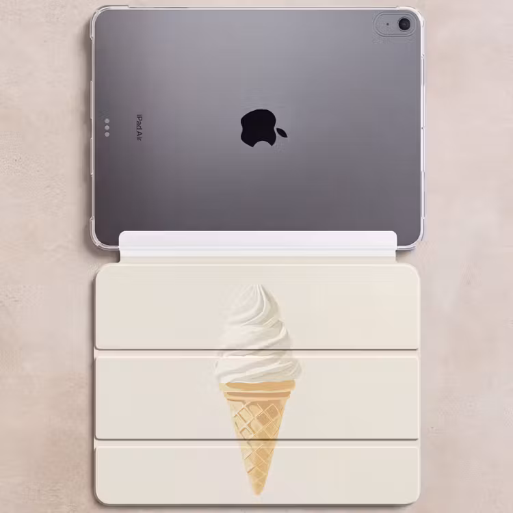 iPad hoes - Softijs - Hoorntje - Wit — 6