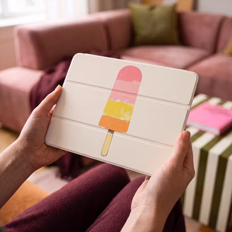 iPad hoes - Waterijsje - Retro - Stokje - Roze — 4